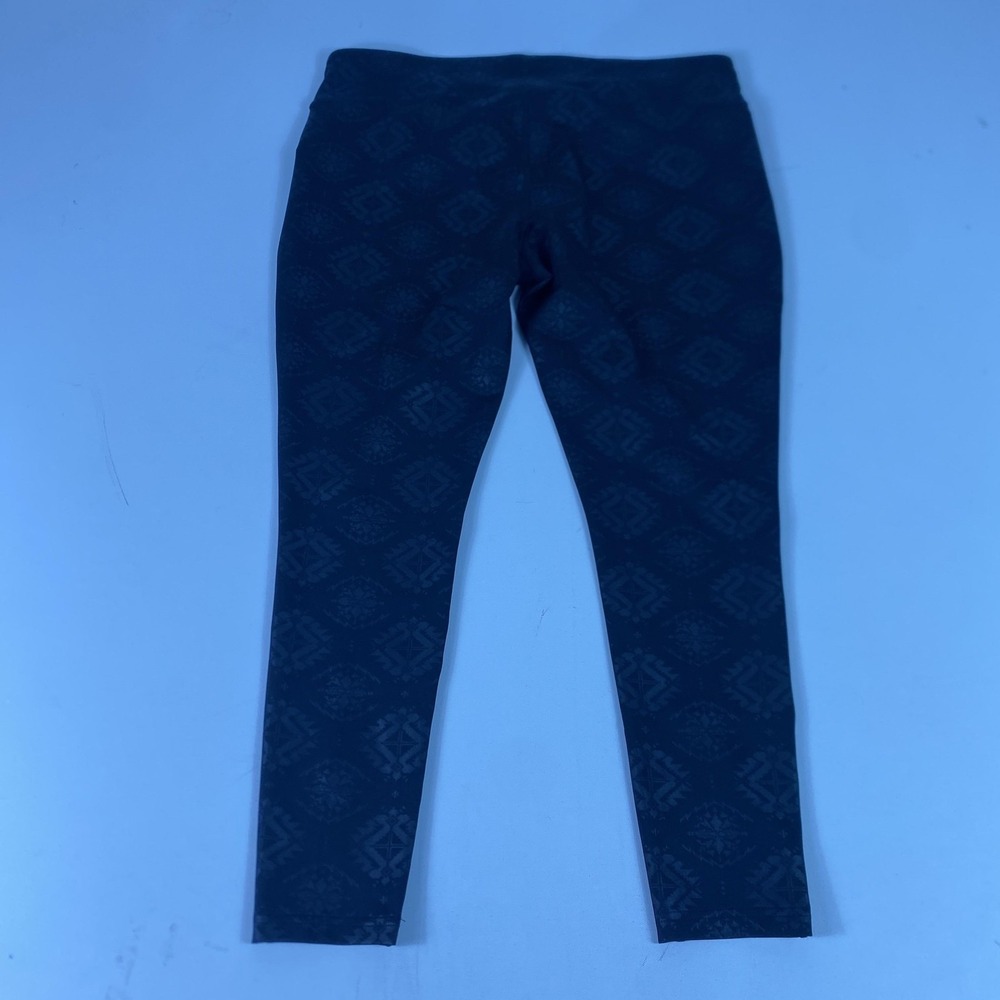 Lauren Ralph Lauren Active Leggings Womens XL Black Southwestern Aztec Stretch - Picture 8 of 10